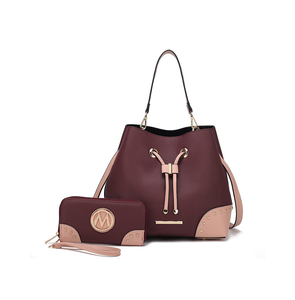Mkf Collection Candice Color Block Bucket Bag with Wallet by Mia K