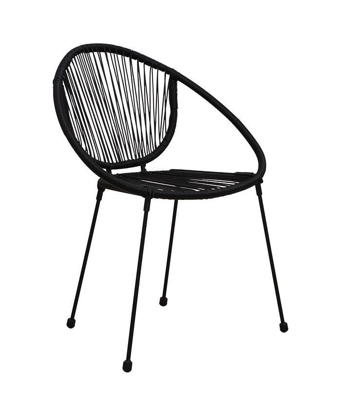 VidaXL 2 Pcs Patio Dining Chairs With Cushion Poly Rattan Gray/Brown Set