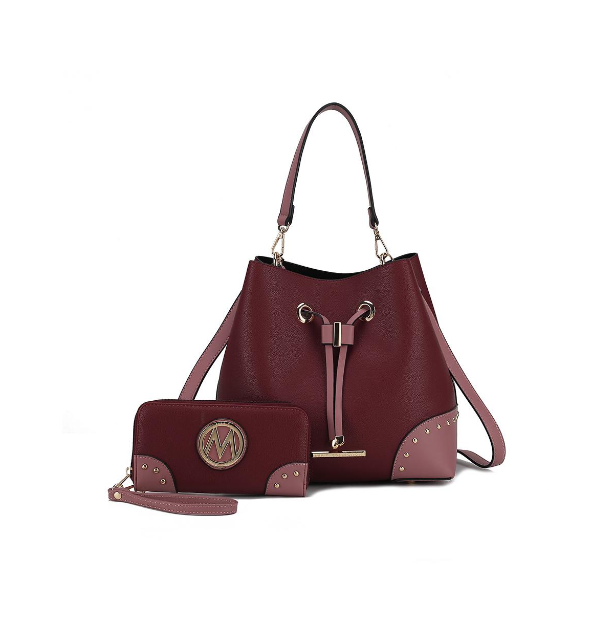 Mkf Collection Candice Color Block Bucket Bag with Wallet by Mia K