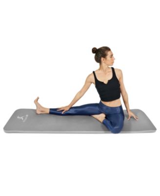 Extra Thick Yoga and Pilates Mat with Sling, 1"