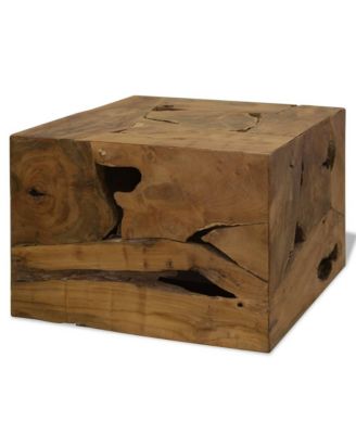 Coffee Table Brown Genuine Teak Medium Coffee Table Square