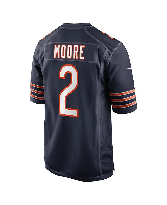Nike Men's D.J. Moore Navy Chicago Bears Team Color Game Jersey - Macy's