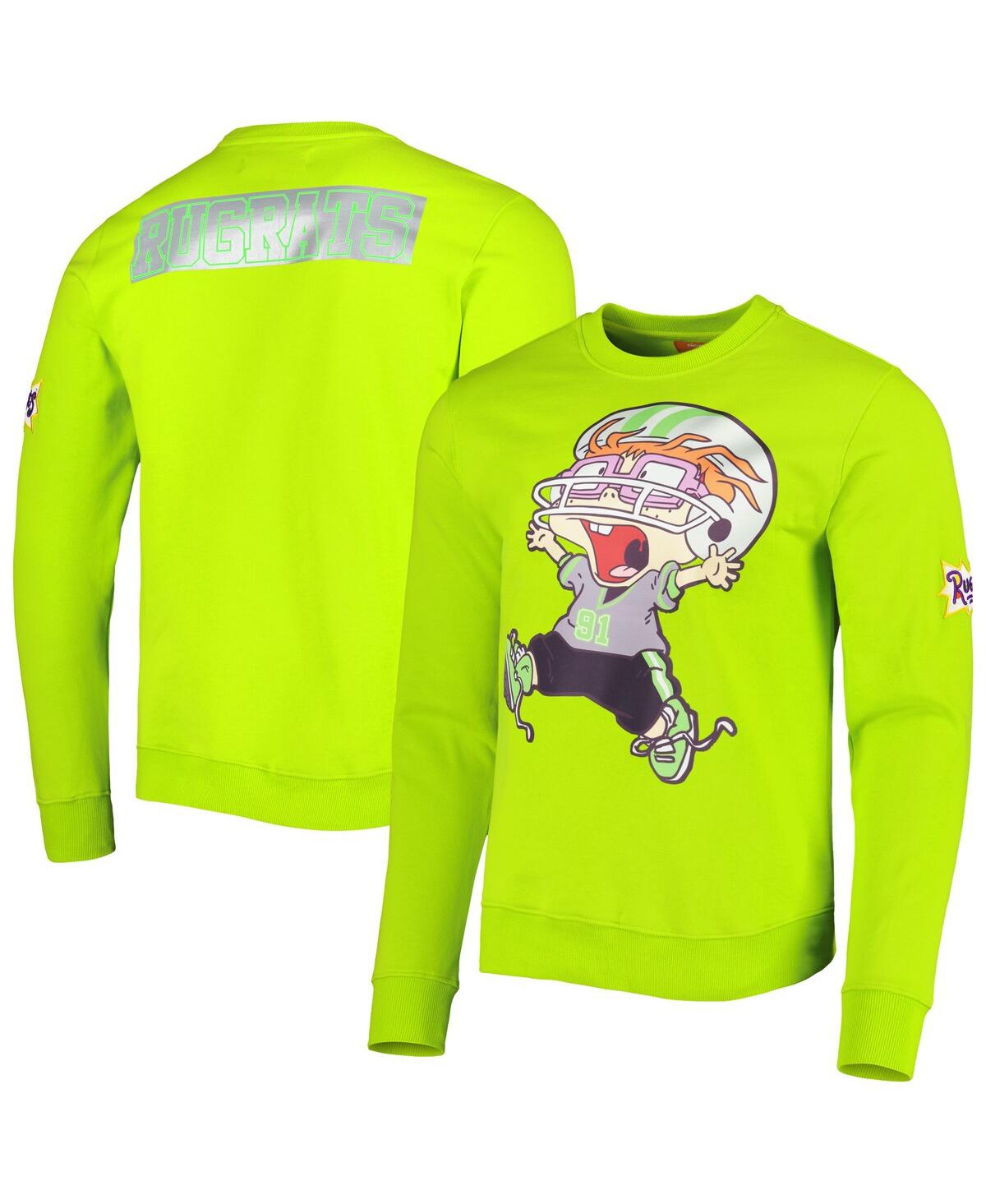 Men's and Women's Freeze Max Neon Green Rugrats Chuckie Runaway Football Pullover Sweatshirt - Neon Green