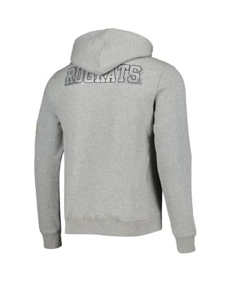 Men's and Women's Heather Gray Rugrats Tommy Football Pullover Hoodie