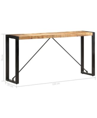 Console Table 59.1"x13.8"x29.9" Solid Mango Wood