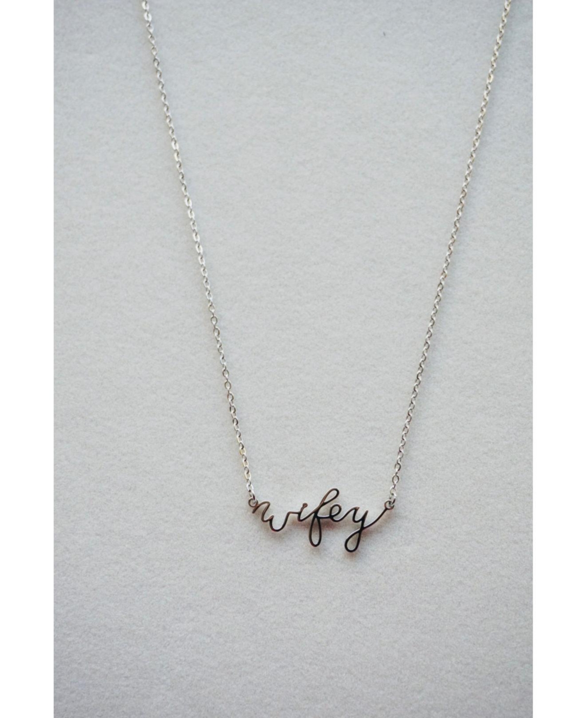 316L Better Half "Wifey" Necklace - Silver
