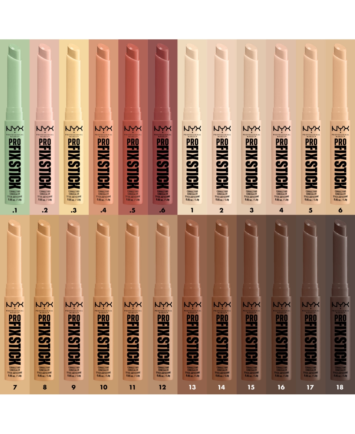 Nyx Professional Makeup Pro Fix Stick Correcting Concealer, oz.