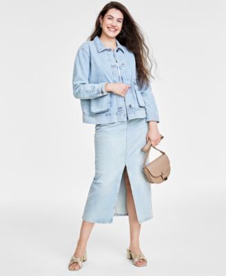 On 34th Women s Denim Chore Jacket Created for Macy s Macy s