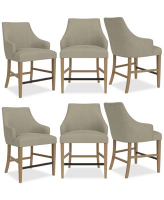 Nelin 6pc Counter Height Chair Set