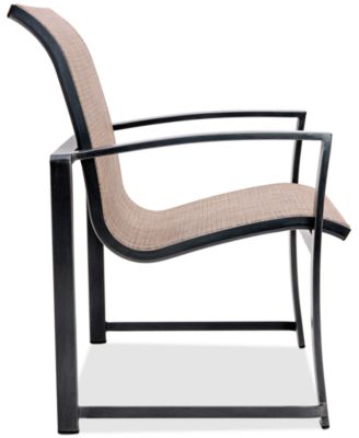 Wythburn Mix and Match Sleek Sling Outdoor Dining Chair, Created for Macy's
