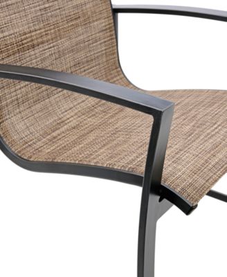 Wythburn Mix and Match Sleek Sling Outdoor Dining Chair, Created for Macy's
