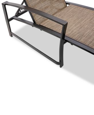 Wythburn Mix and Match Sleek Sling Outdoor Chaise Lounge, Created for Macy's