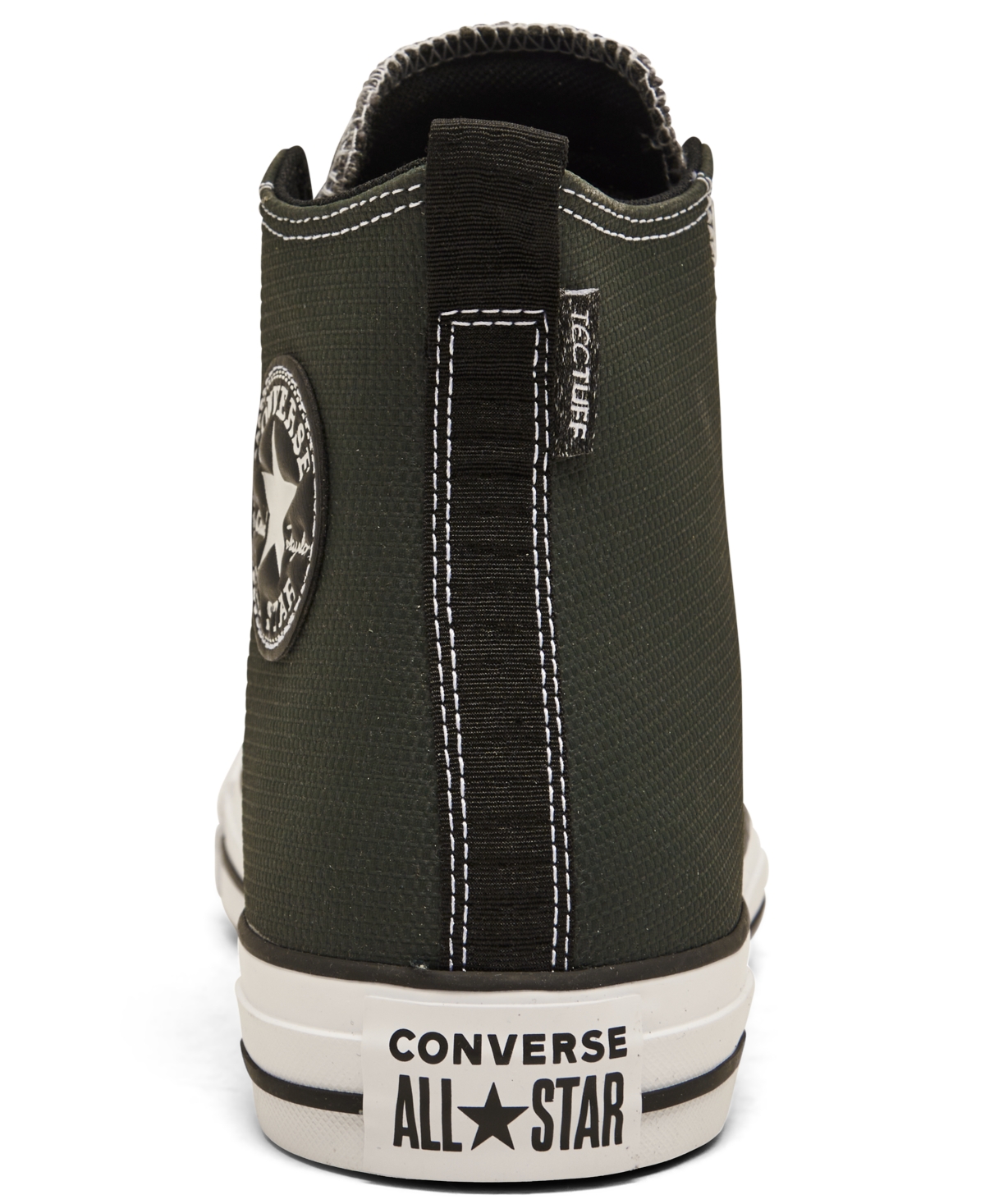 Shop Converse Men's Chuck Taylor All Star Leather High Top Casual Sneakers From Finish Line In Secret Pines,black
