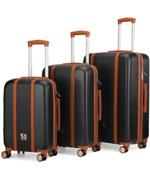 Чемоданы Badgley Mischka Mia Expandable Retro Luggage Set, 3 Piece, цвет: Чёрный