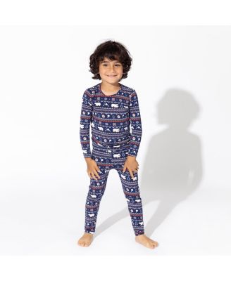 Bellabu Bear Unisex Kids Polar Isle Blue Set Of 2 Piece Pajamas - Macy's