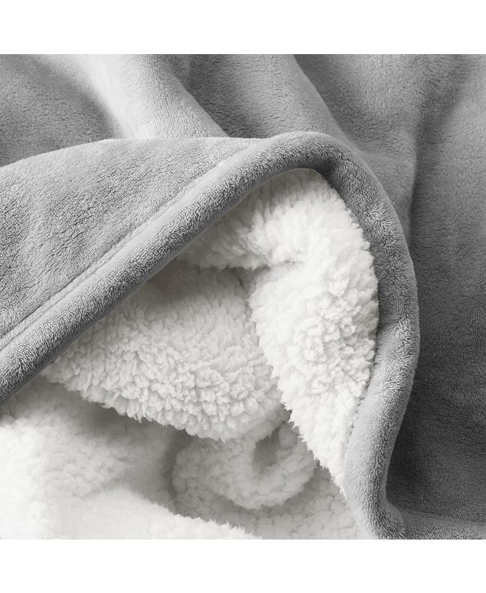 Bare Home Fleece Sherpa Throw Blanket Macy's