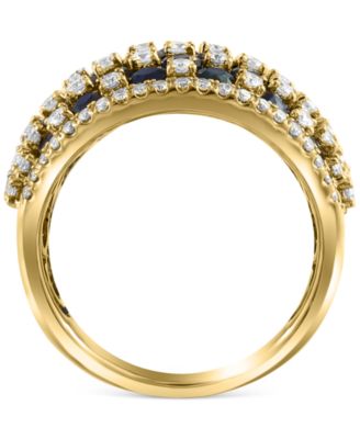 EFFY&reg; Emerald (3-3/4 ct. t.w.) & Diamond (1-1/5 ct. t.w.) Statement Ring in 14k Gold