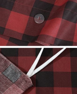 CLOSEOUT! Mountain Plaid Cotton Reversible 3 Piece Comforter Set, King