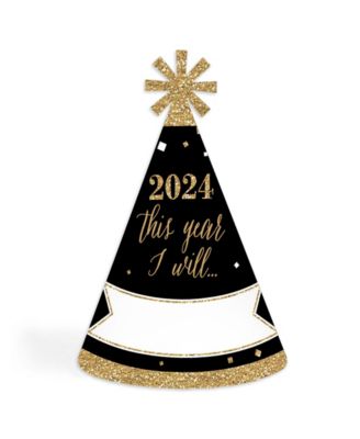 Big Dot of Happiness New Year's Eve - Gold - 2025 Cone New Years Eve ...