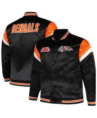 Men's Mitchell & Ness Black Distressed Cincinnati Bengals Big and Tall ...
