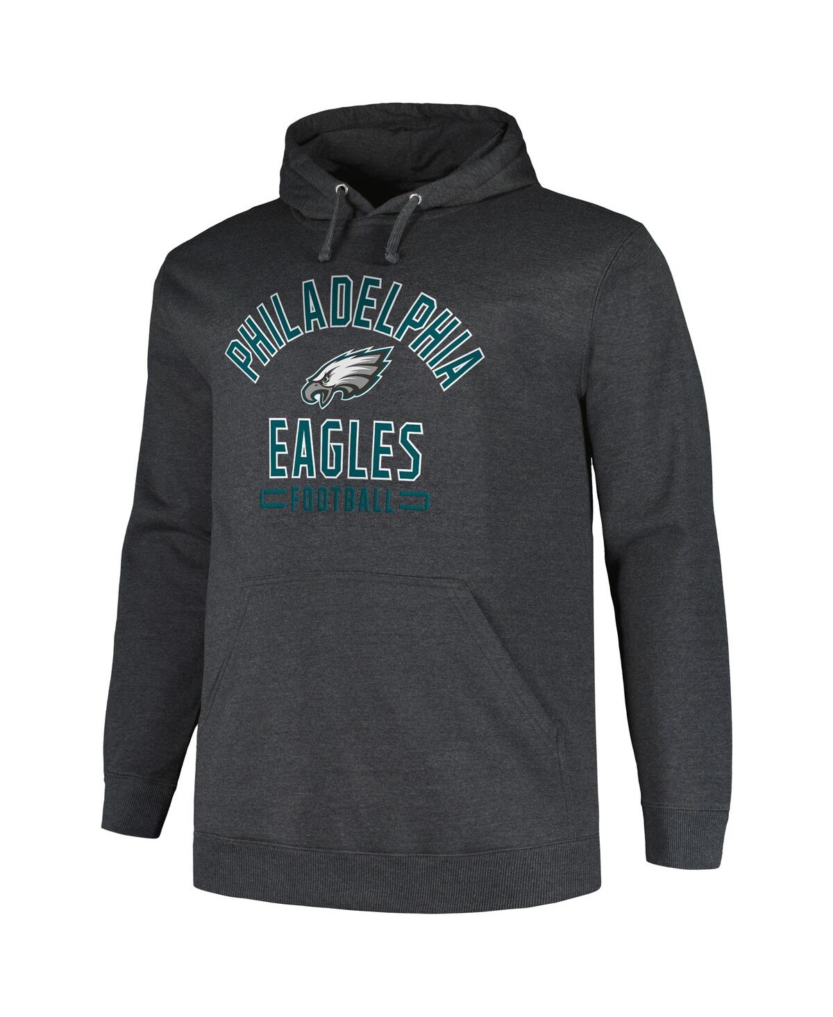 Men's FanaticsPhiladelphia Eagles Big and Tall Pullover Hoodie - Heather Charcoal
