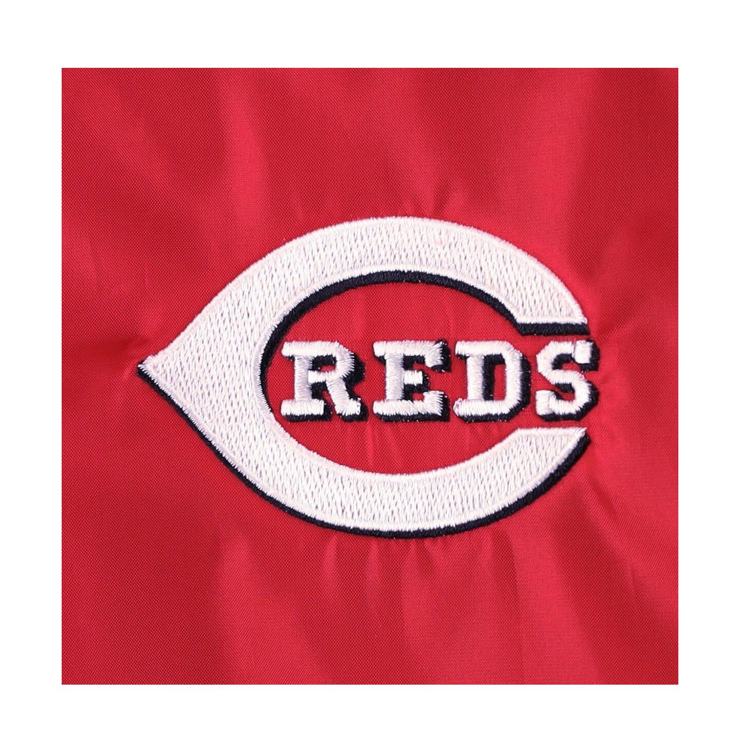 Мужская куртка Dunbrooke Red Cincinnati Reds Coach's Raglan Full-Snap Windbreaker — фото 2