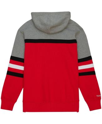 Men's Red, Gray Carolina Hurricanes Head Coach Pullover Hoodie