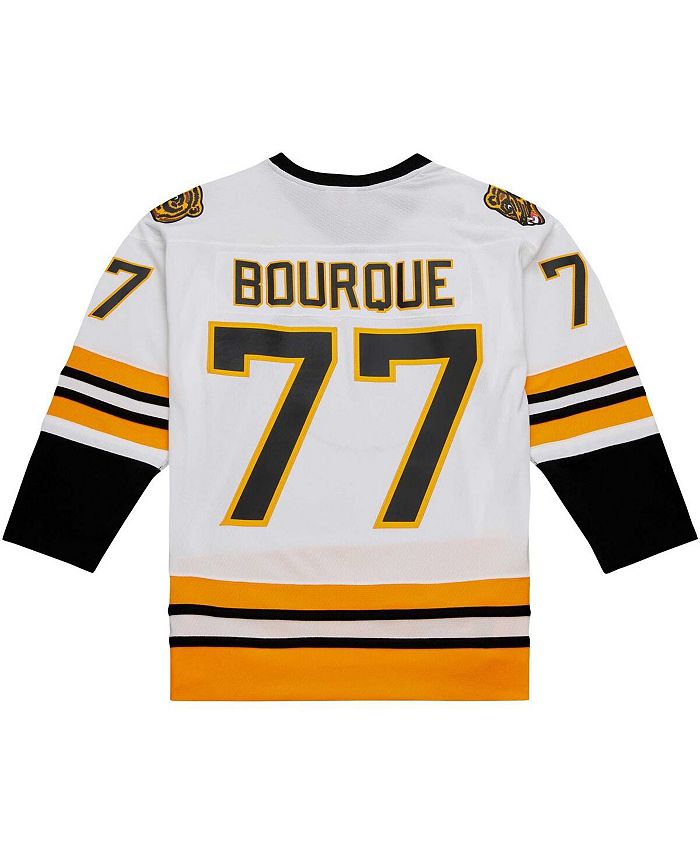 Mitchell & Ness Men's Ray Bourque White Boston Bruins Captain Patch ...
