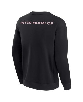Men's and Women's Black Inter Miami CF Super Soft Fleece Crew Sweatshirt