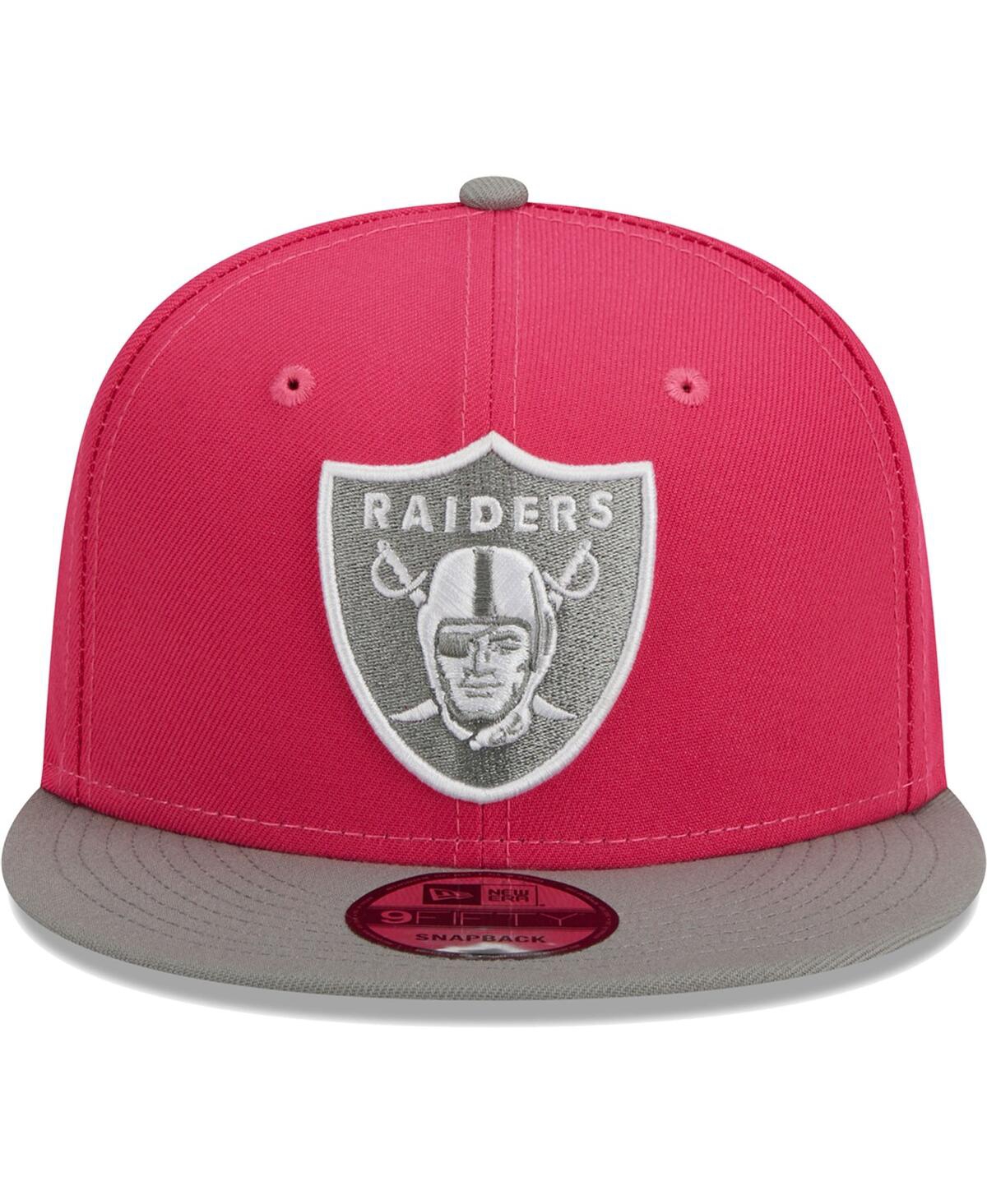 Men's New Era Gray Las Vegas Raiders 2-Tone Color Pack 9FIFTY Snapback Hat - Gray