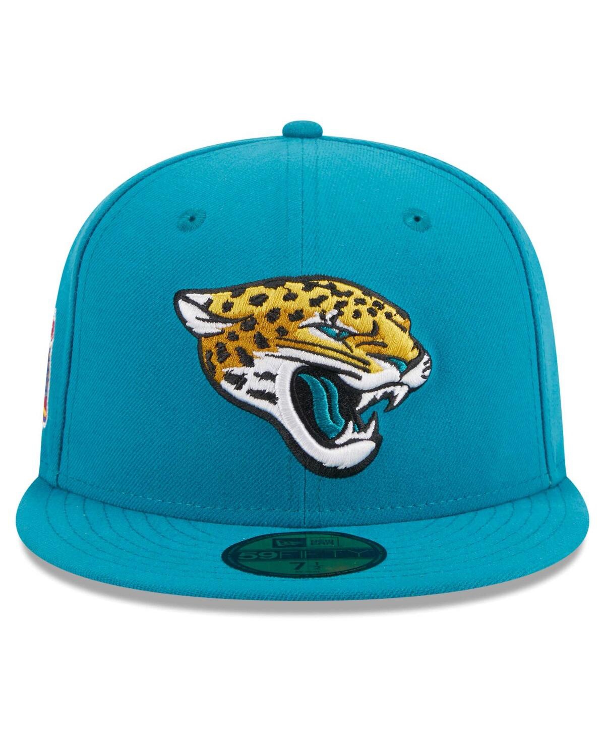 Men's New EraJacksonville Jaguars Main Patch 59FIFTY Fitted Hat - Teal