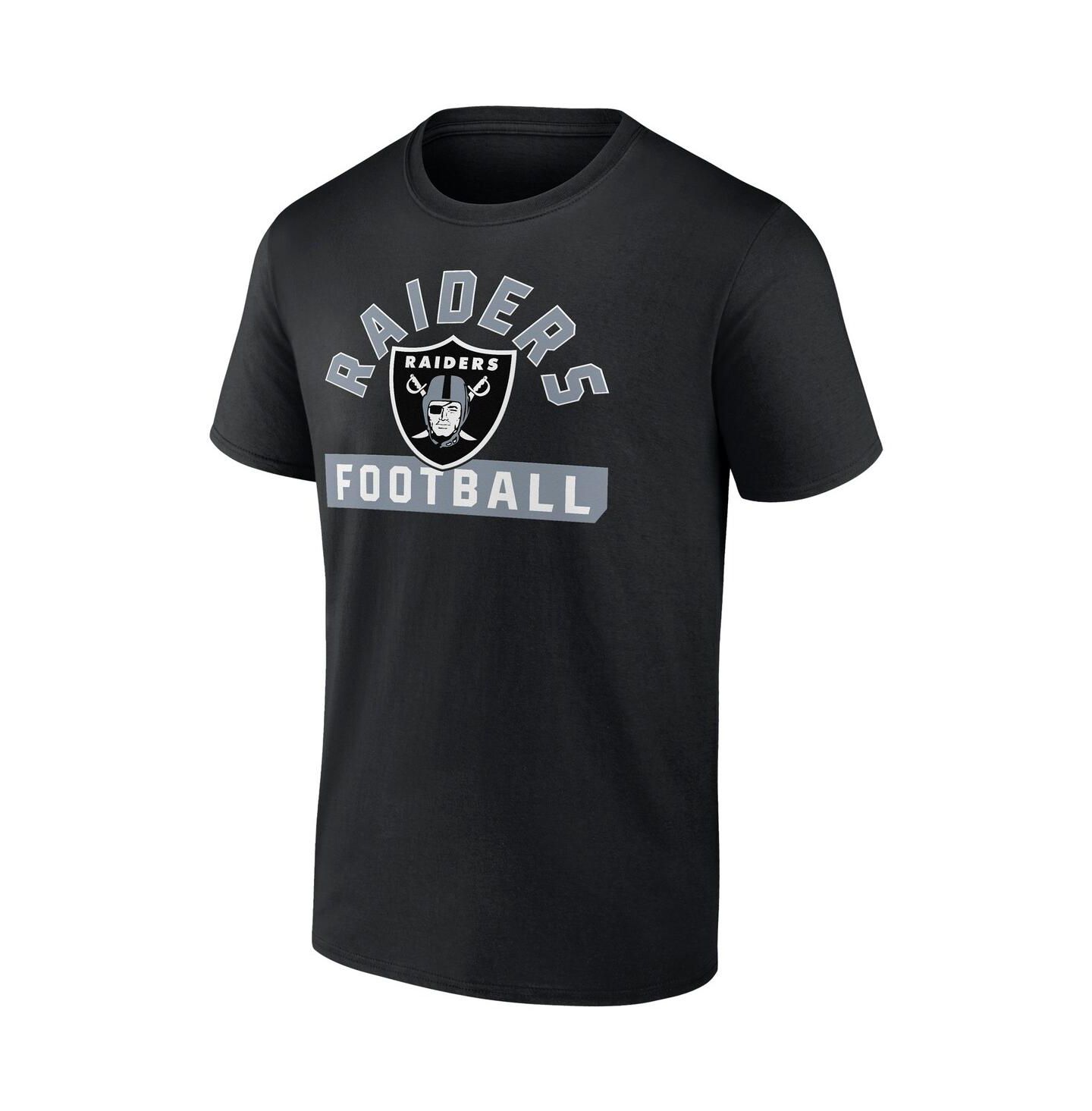 Мужские футболки Fanatics Black, White Las Vegas Raiders Two-Pack 2023 Schedule T-shirt Combo Set — фото 2
