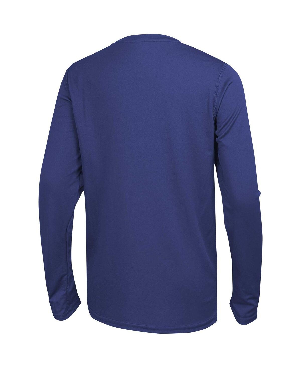 Men'sNew York Giants Side Drill Long Sleeve T-shirt - Royal
