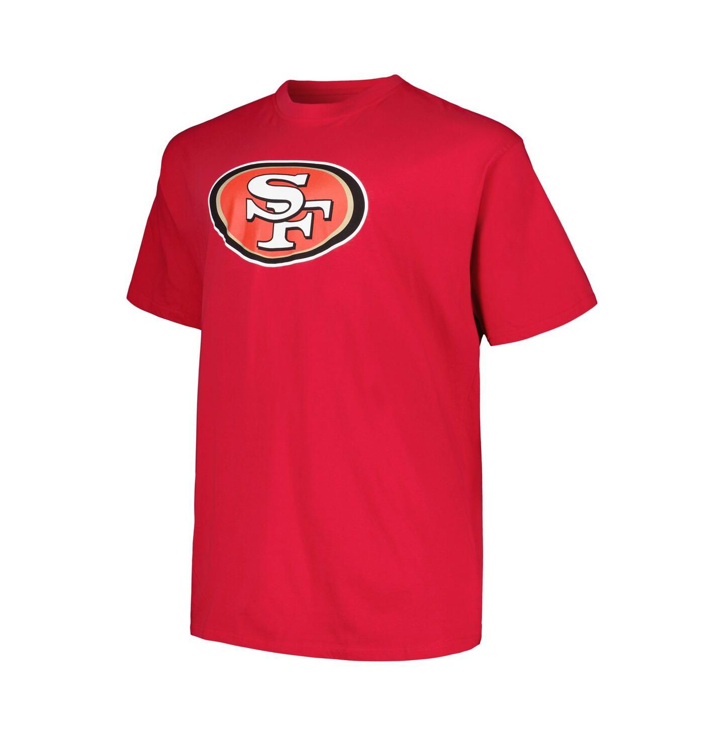 Мужская футболка Fanatics Brock Purdy Scarlet San Francisco 49ers Big and Tall Player Name and Number — фото 3