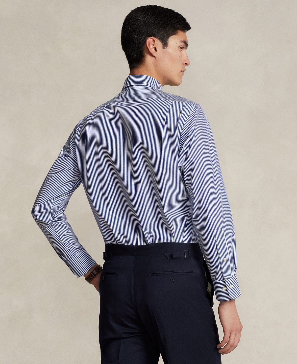 Polo Ralph Lauren Men's Purepress Cotton Oxford Shirt In Royal,white