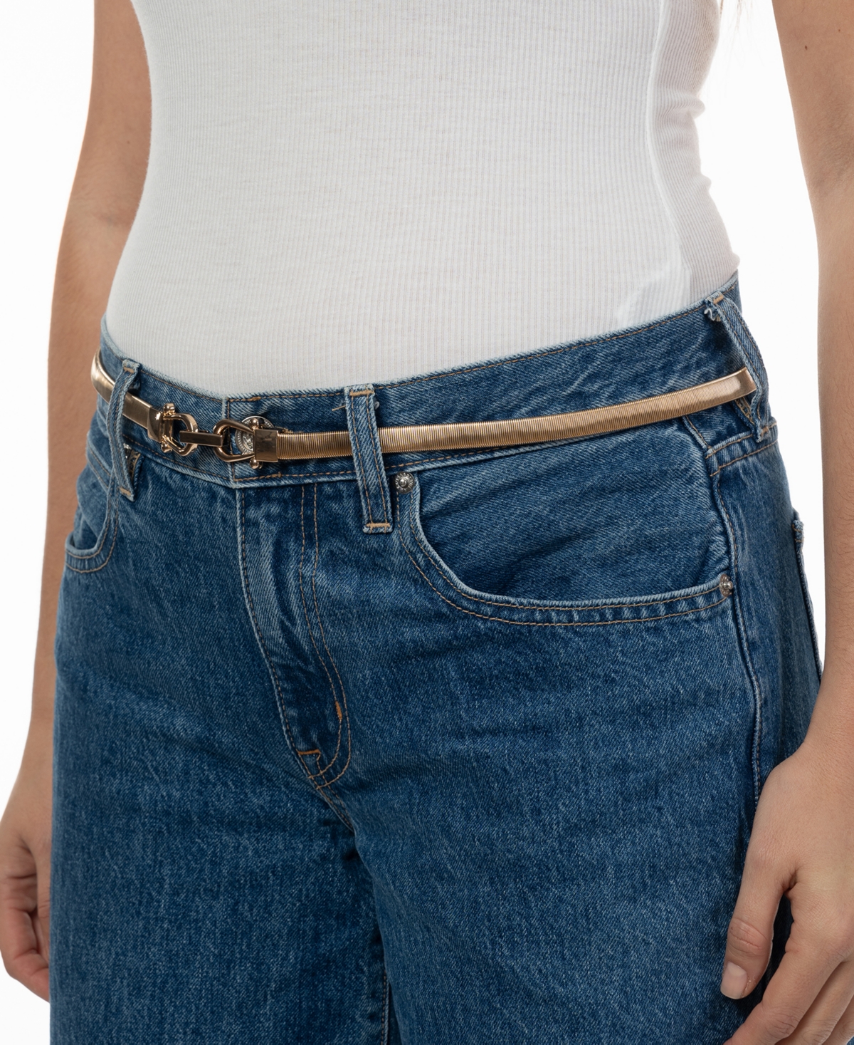 Giani Bernini Women's Cobra Stretch Metal Belt