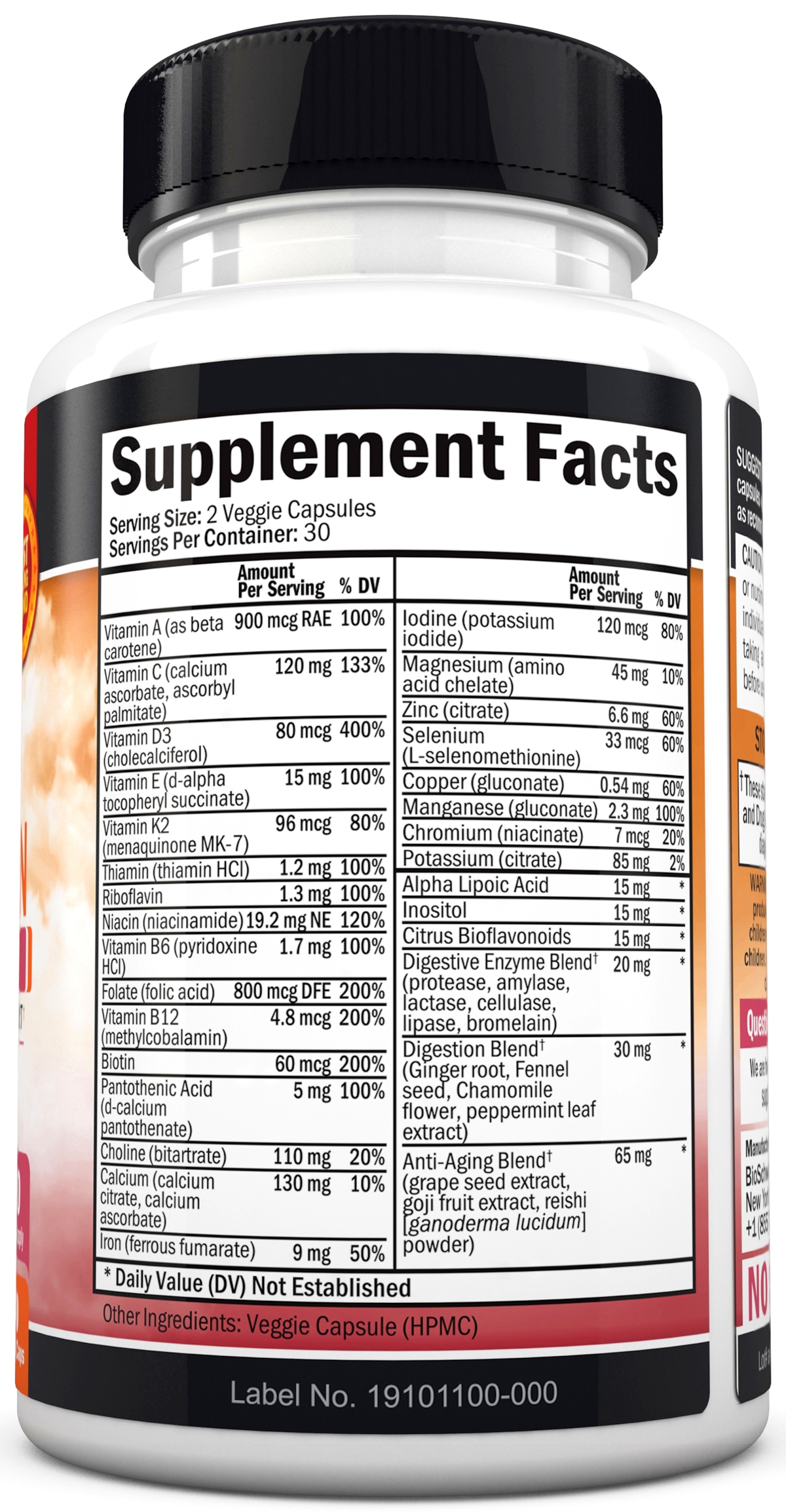 BioSchwartz Women's Multivitamin Capsule, Energy Supplement for Women, Whole Body Health Vitamins, Bioschwartz, 60ct