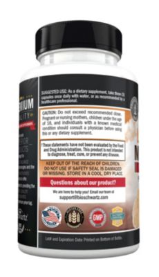 Organic Lions Mane Mushroom Supplement - 2,100mg - Mental Clarity, 90ct