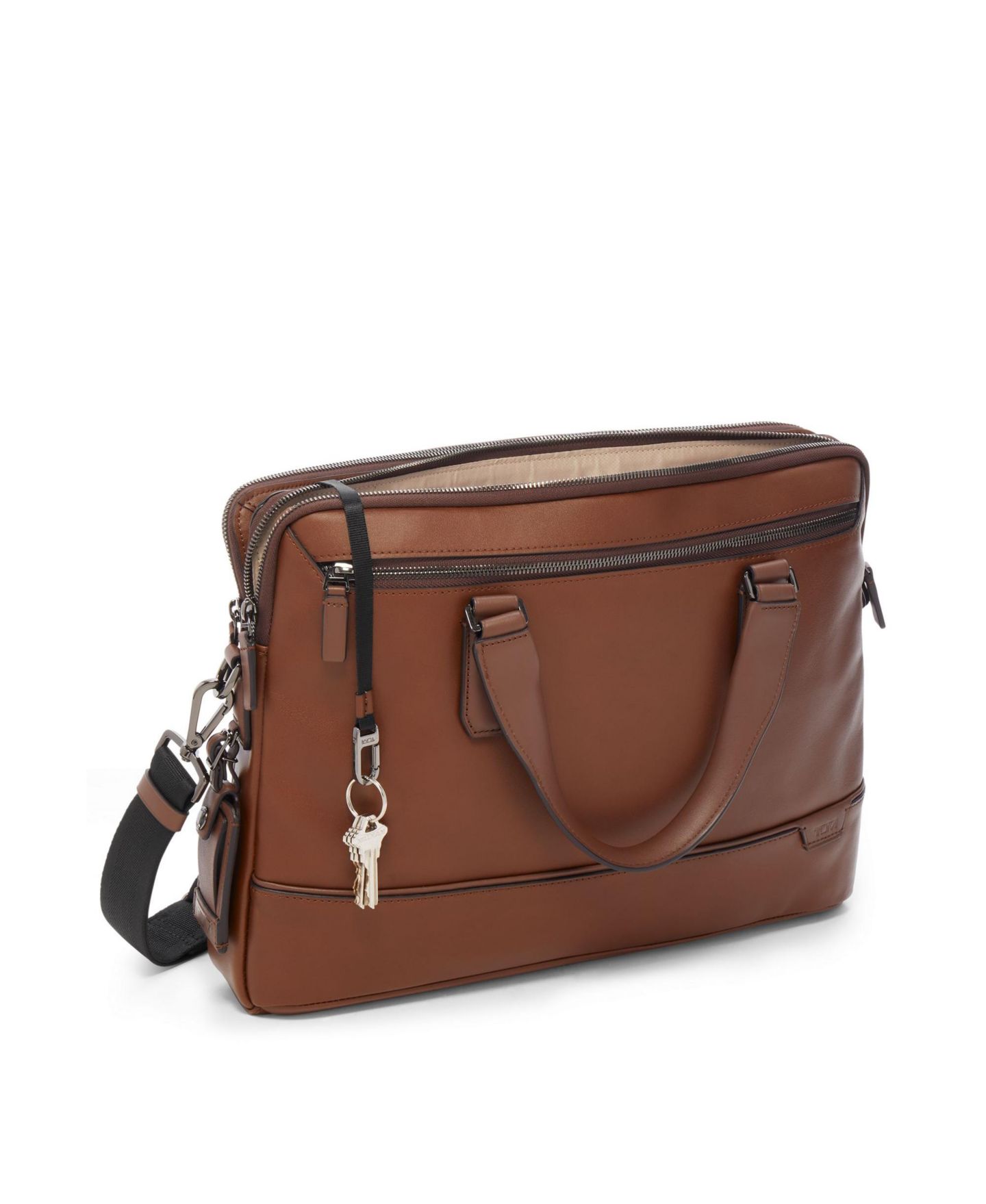 Мужские портфели Tumi Harrison Sycamore Slim Brief Leather Bag — фото 3