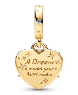 14K Gold-Plated Disney Cinderella Heart Charm