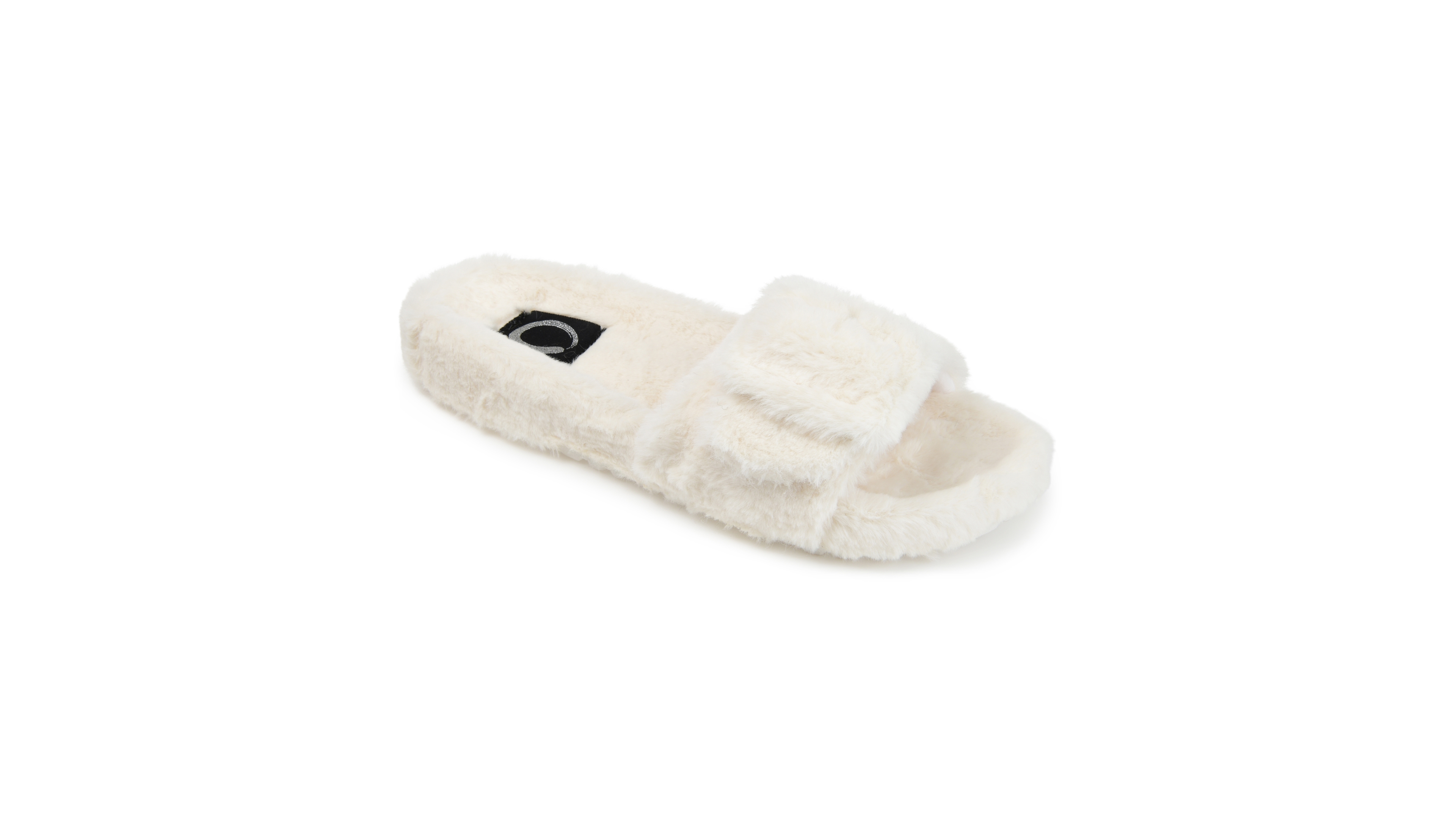 Journee Collection Women's Shadow Faux Fur Slide Slipper