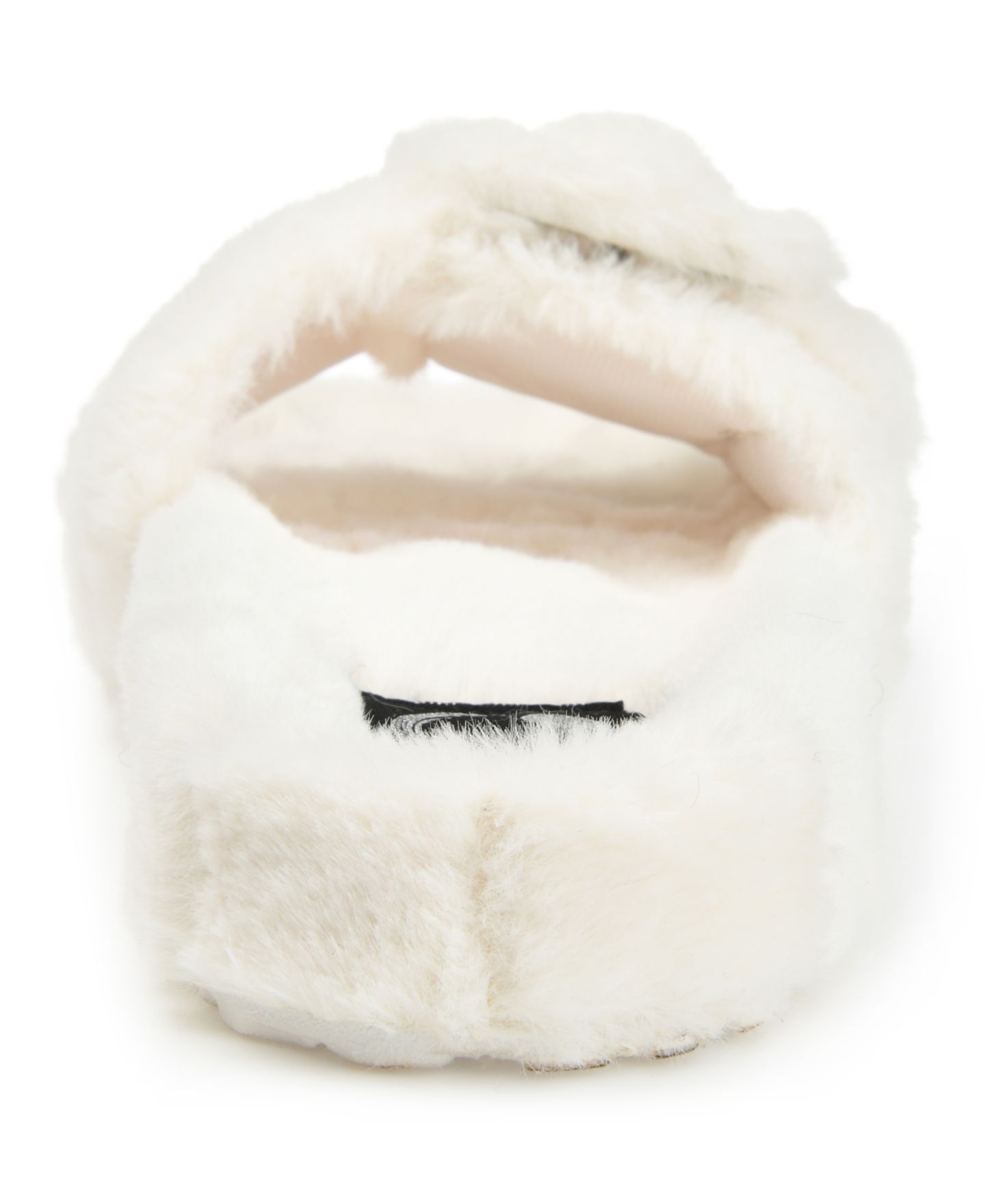 Женские тапочки Journee Collection Shadow Slide Slippers, цвет: Слоновая кость — фото 3
