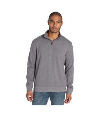 Men's Quarter Zip Soft Touch Fleece Pullover Sweatshirt - Macy's