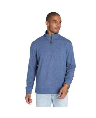 Men's Quarter Zip Soft Touch Fleece Pullover Sweatshirt - Macy's