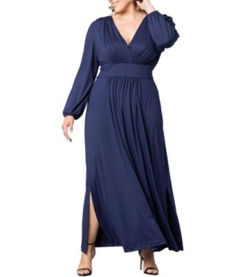 Plus Size Kelsey Long Sleeve Maxi Dress