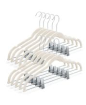 Joy Mangano Hangers (40 Pack) White Huggable Hangers, Non Slip