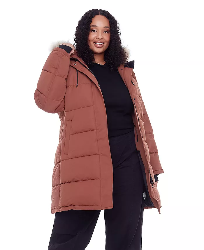 Women's Plus Size - Aulavik Plus | Mid-Length Hooded Parka Coat - thumbnail 4