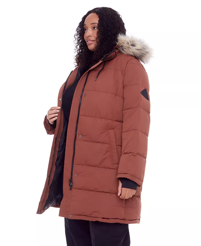 Women's Plus Size - Aulavik Plus | Mid-Length Hooded Parka Coat - thumbnail 6