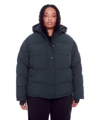 Plus Size Forillon Short Quilted Puffer Jacket