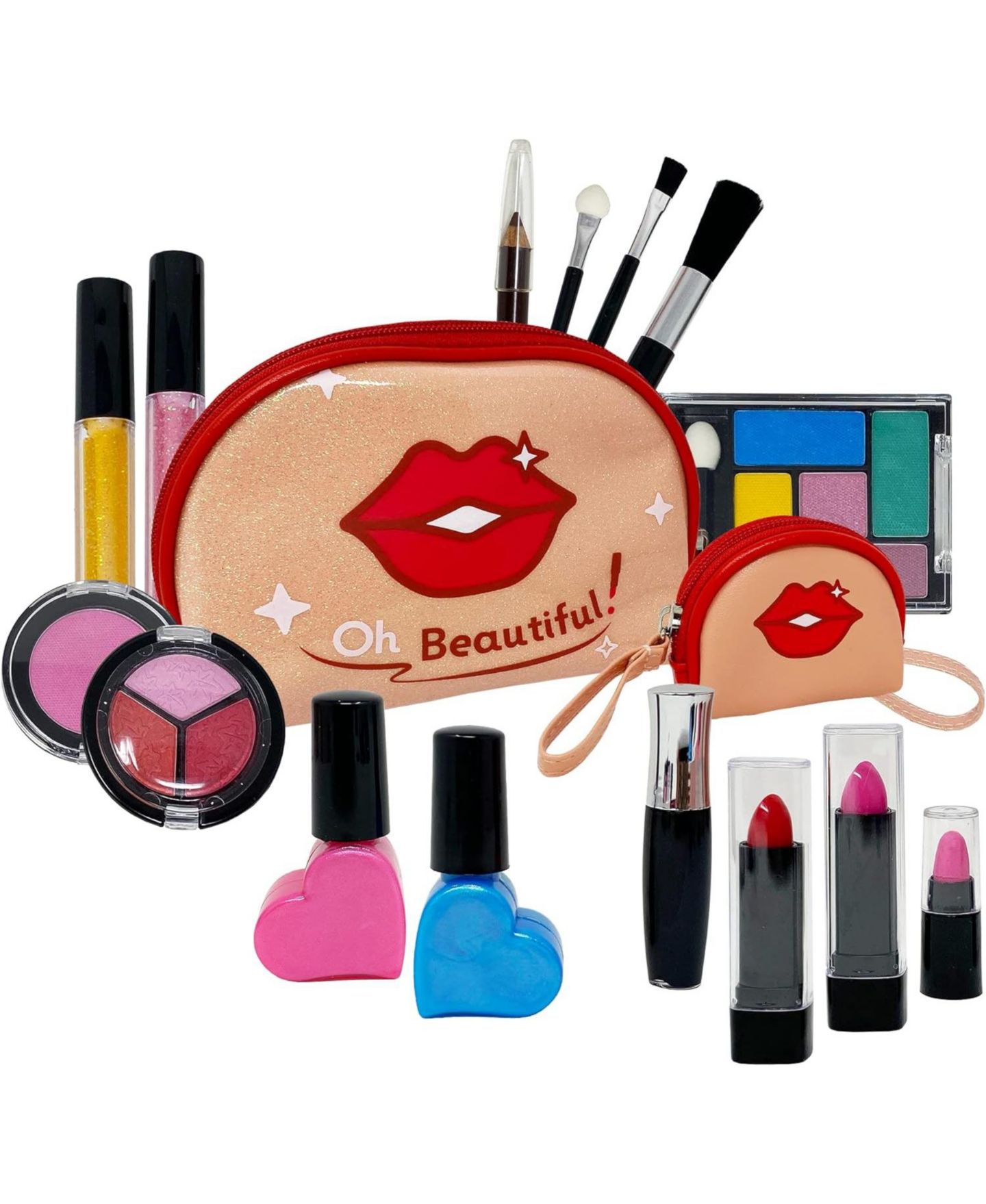 Детские игрушки The New York Doll Collection Washable 16-Piece Makeup Kit, Ages 6+, цвет: Assorted Pre-Pack — фото 1